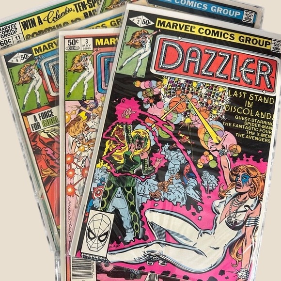 Marvel Other - VTG Marvel comic DAZZLER Lot of 5 comic books! Vintage superhero!